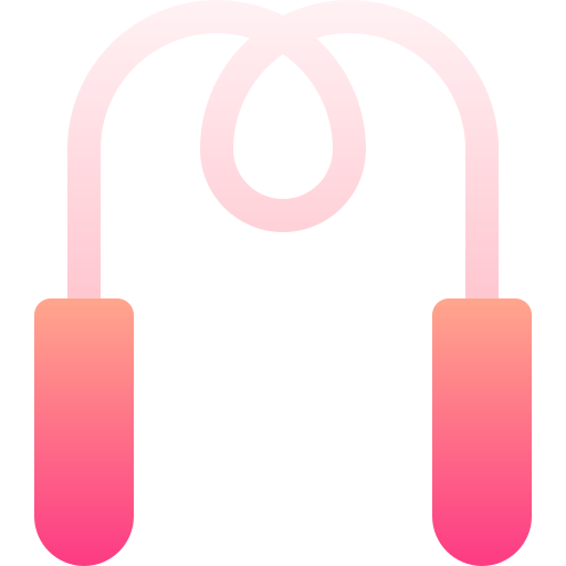 cuerda saltar Basic Gradient Gradient icono