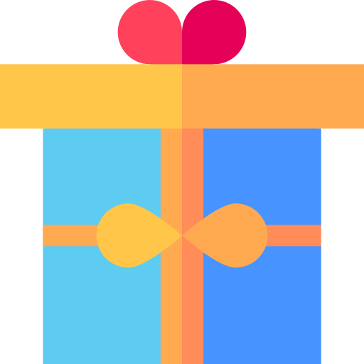caja de regalo Basic Straight Flat icono