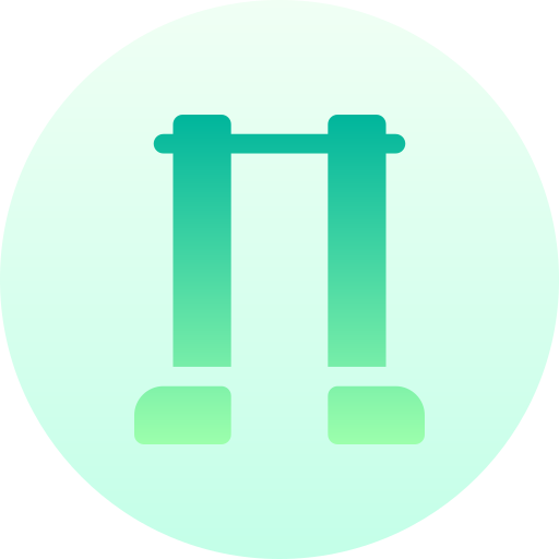 Pull up bar Basic Gradient Circular icon