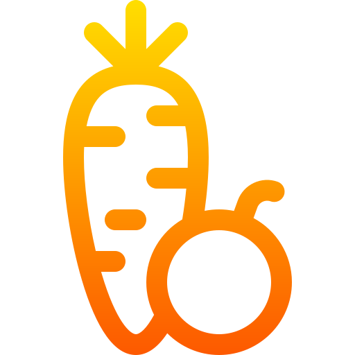 Морковь Basic Gradient Lineal color иконка