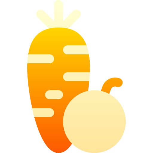 zanahoria Basic Gradient Gradient icono