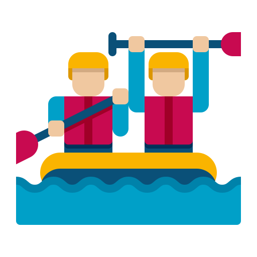 Rafting Flaticons Flat icon