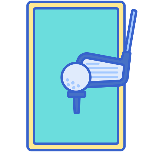Golf course Flaticons Lineal Color icon