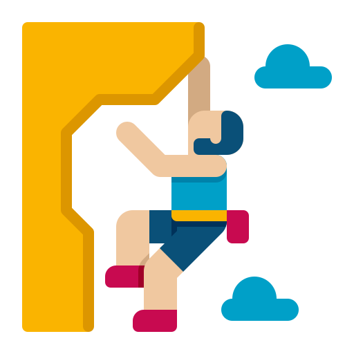 Climbing Flaticons Flat icon