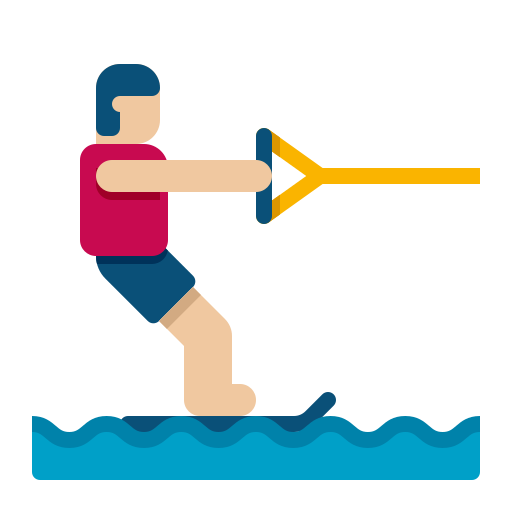 Water ski Flaticons Flat icon