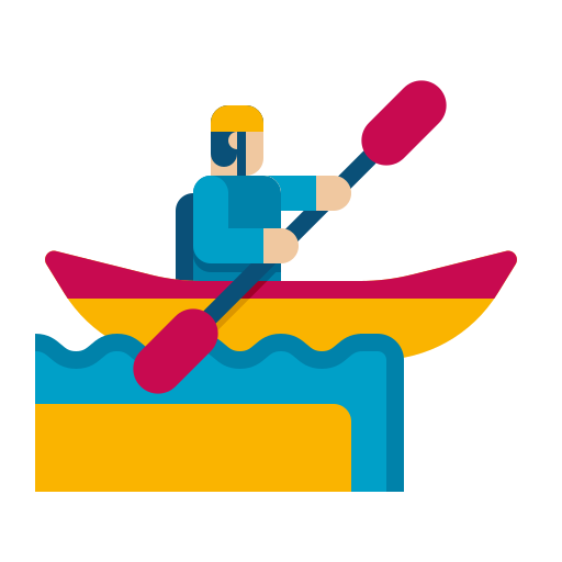 Kayaking Flaticons Flat icon