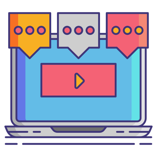 vídeo Flaticons Lineal Color icono