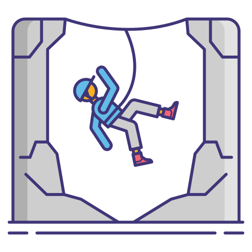 Zip line Flaticons Lineal Color icon