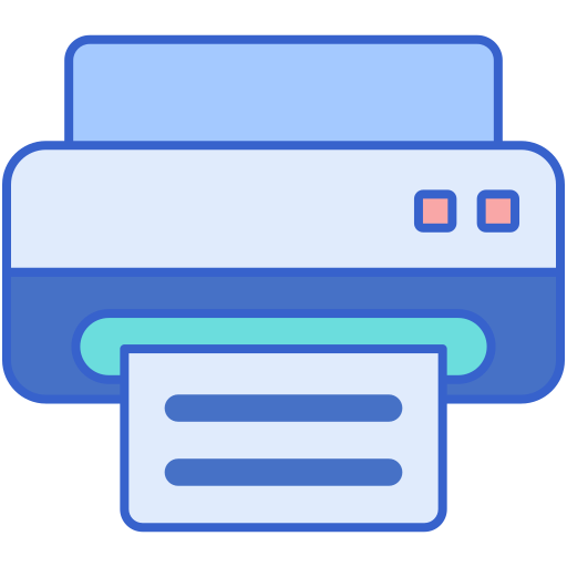 drucker Flaticons Lineal Color icon