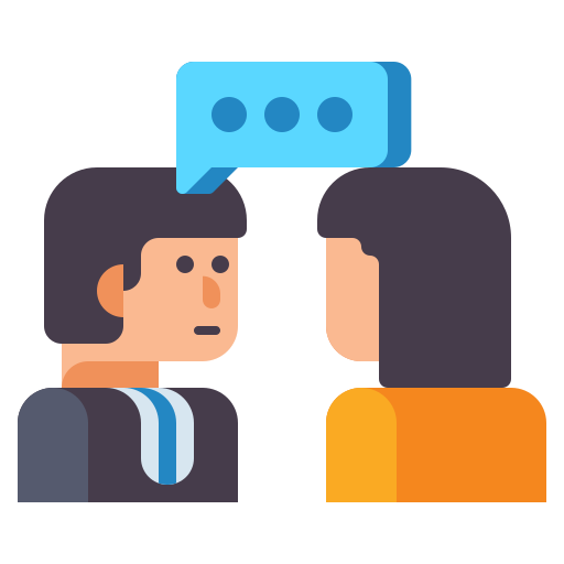 Face to face Flaticons Flat icon