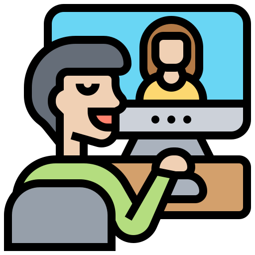 Video conference Meticulous Lineal Color icon