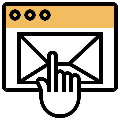 eメール Meticulous Yellow shadow icon