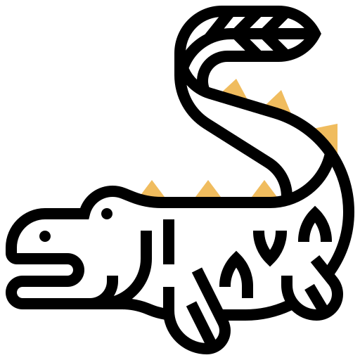 공룡 Meticulous Yellow shadow icon