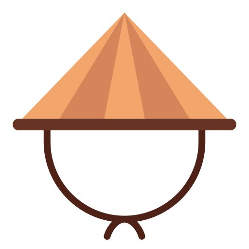 Bamboo hat Good Ware Flat icon