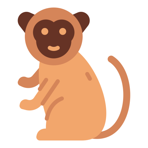 małpa Good Ware Flat ikona