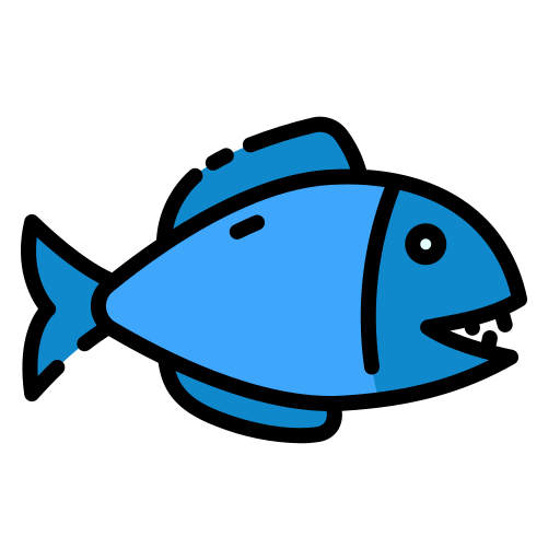 Piranha Good Ware Lineal Color icon