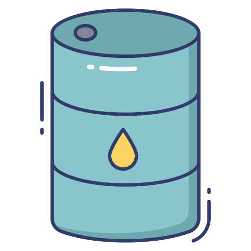 barril de petróleo Dinosoft Lineal Color icono