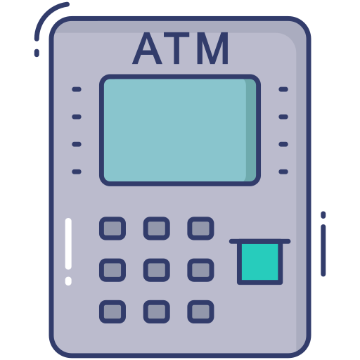 Atm machine Dinosoft Lineal Color icon