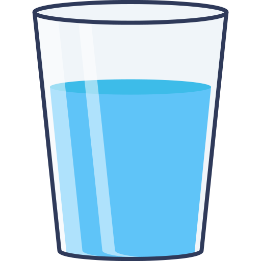 Glass of water Dinosoft Lineal Color icon