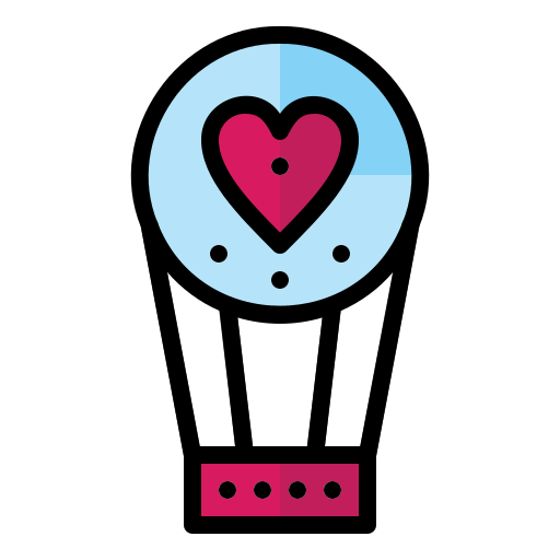 空気熱気球 Generic Outline Color icon