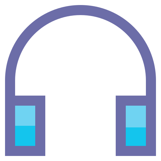 Headphones Generic Outline Color icon