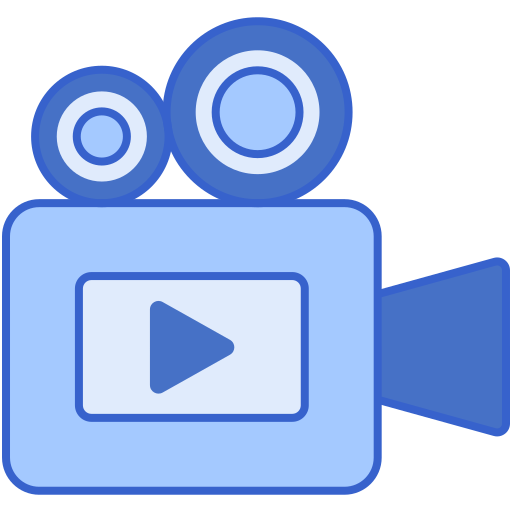 camara de video Flaticons Lineal Color icono