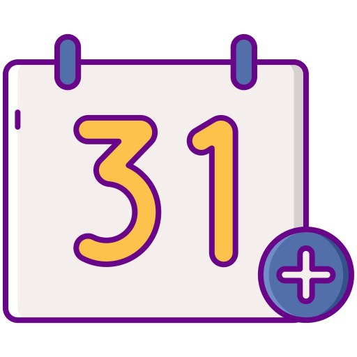 calendario mensual Flaticons Lineal Color icono