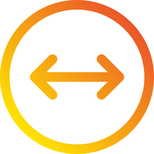flechas izquierda y derecha Generic Gradient icono