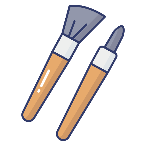 pinceaux à maquillage Dinosoft Lineal Color Icône