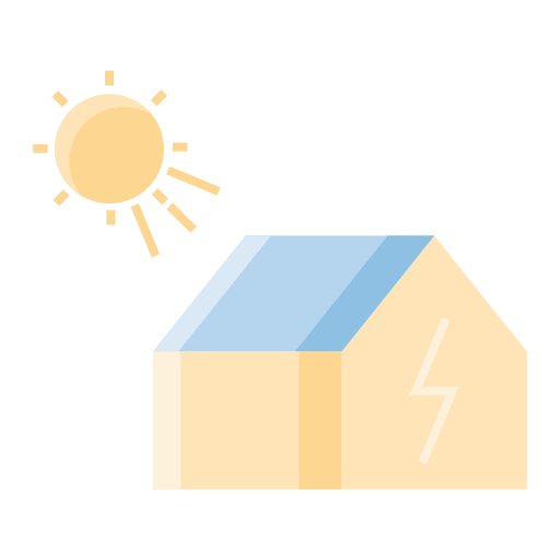 casa solar Generic Flat icono