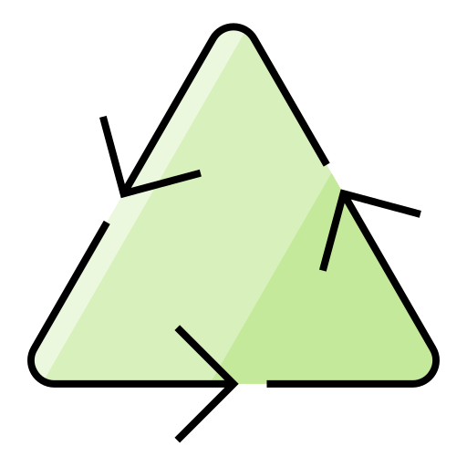 recycling-zeichen Generic Outline Color icon
