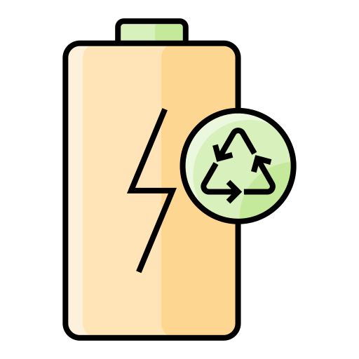 ekologiczna bateria Generic Outline Color ikona