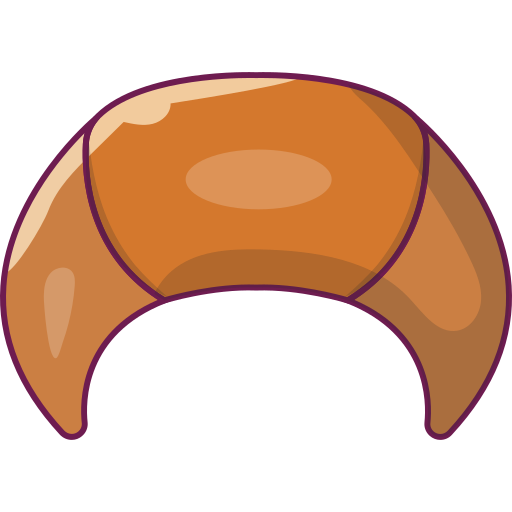 croissant Vector Stall Lineal Color icon