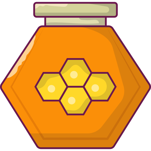 Honey jar Vector Stall Lineal Color icon
