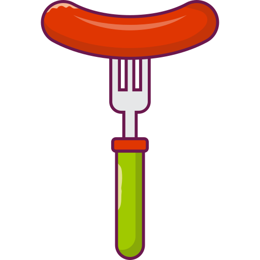 Hot dog Vector Stall Lineal Color icon