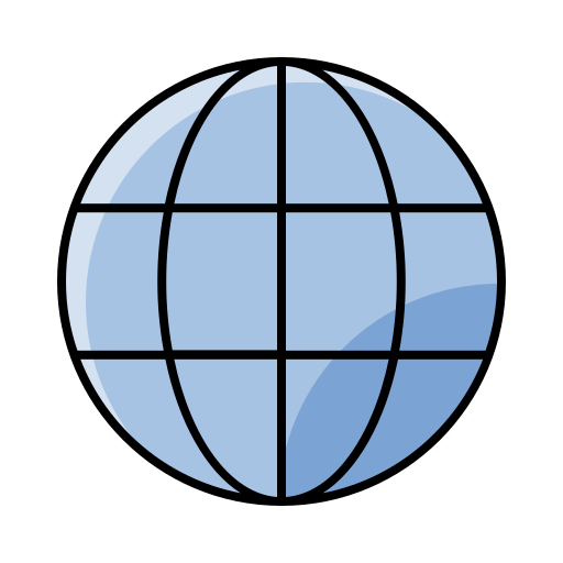 siatka kuli ziemskiej Generic Outline Color ikona