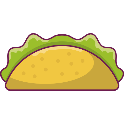 taco Vector Stall Lineal Color icono