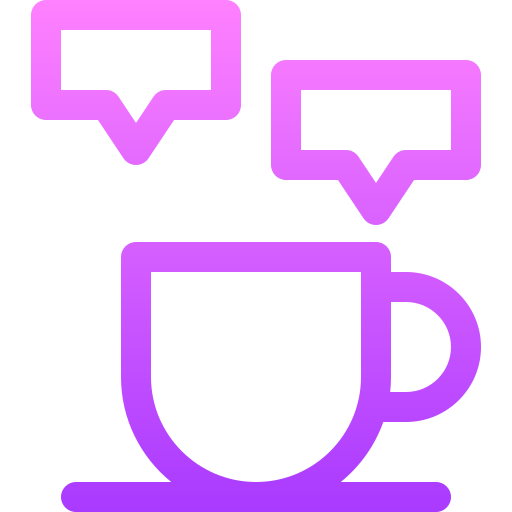 tasse à café Basic Gradient Lineal color Icône