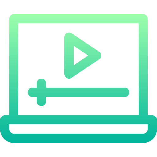 videoconferentie Basic Gradient Lineal color icoon