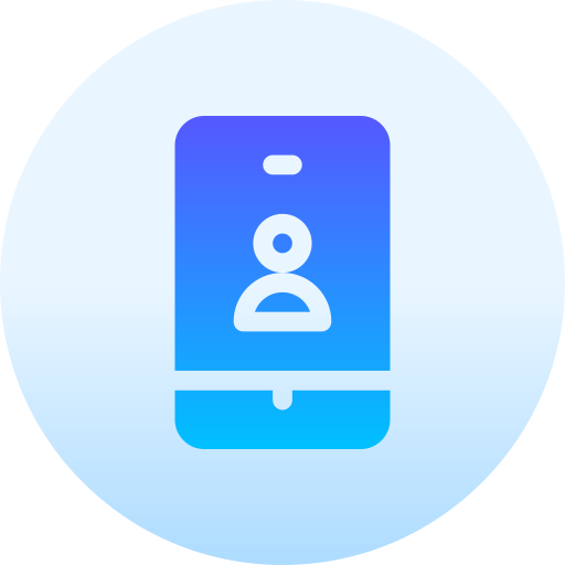smartfon Basic Gradient Circular ikona