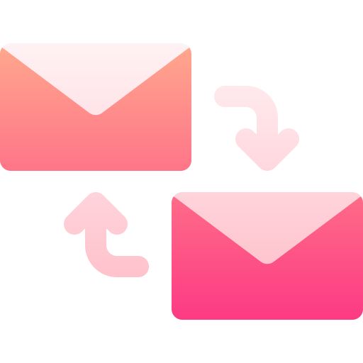 wymieniaj się mailami Basic Gradient Gradient ikona