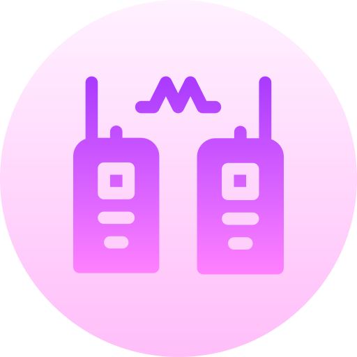 walkie talkie Basic Gradient Circular icon