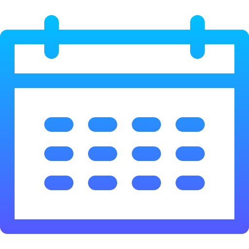 kalender Basic Gradient Lineal color icoon