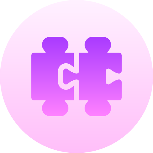 puzzle Basic Gradient Circular icon