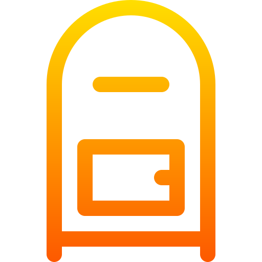 メールボックス Basic Gradient Lineal color icon