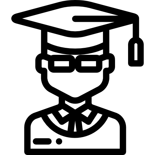 Graduate Detailed Rounded Lineal icon