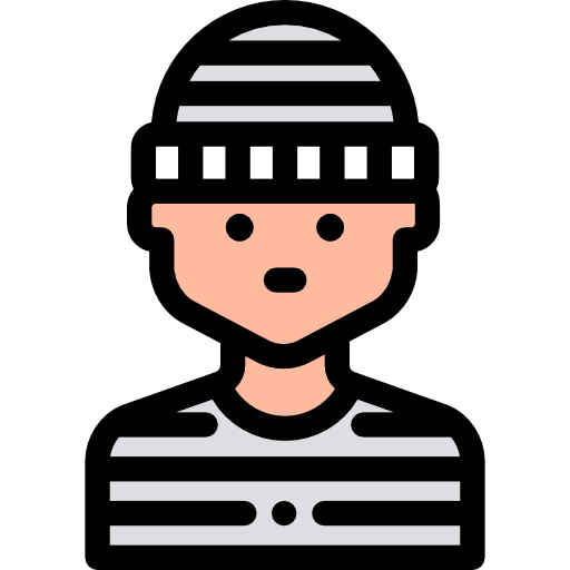 Prisoner Detailed Rounded Lineal color icon