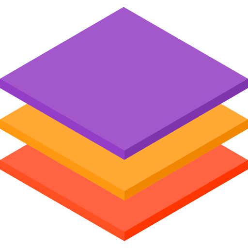 Layers Isometric Flat icon