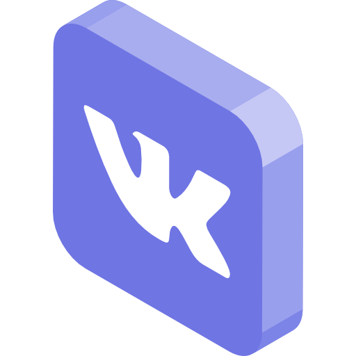 vk Isometric Flat icoon