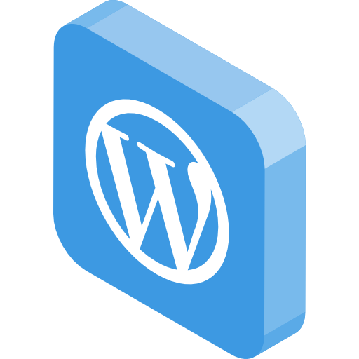 wordpress Isometric Flat icoon